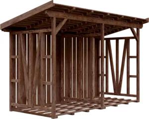 Skanholz Unterstand "Max 2", 370 x 160 cm