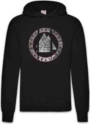 Urban Backwoods Hoodie Viking Runes Herren Hoodie Wotansknoten Paganism Thor Heidentum Odin (1-tlg) Newpaganism Loki Midgard Wikinger