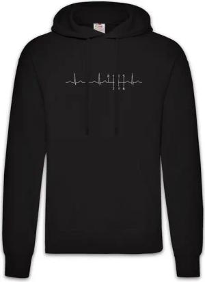 Urban Backwoods Hoodie Heartbeat Gear Shift Herren Hoodie race Racing Car Driver Rennfahrer (1-tlg) Auto Petrol Head Rennen