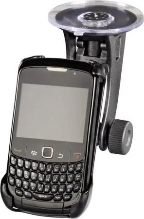 Hama Kfz Handy-Halter Saugnapf Handy-Halterung Handy-Halterung, (Auch für Auto Lüftungsgitter, passend für BlackBerry Curve 8900)