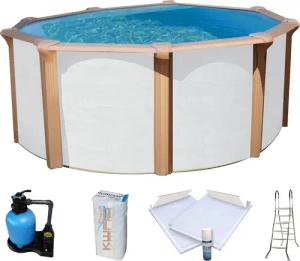 KWAD Rundpool ""Supreme" all in Premium Folie", (Set, 7 tlg.), ØxH: 360x132cm, inkl. Bodenisolationsset