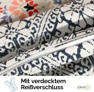 yadetextil Bettwäsche 155x220 cm, Renforce, 2 teilig, Bettwäsche-Set, 155x220 cm, Miza
