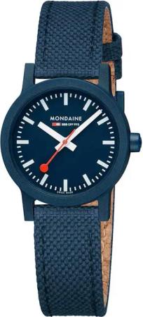 Mondaine MS1.32140.LD Damenuhr Essence Ocean Textil 32mm 3ATM