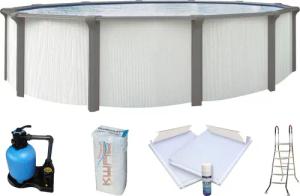 KWAD Rundpool ""Supreme" all in Premium Folie", (Set, 7 tlg.), ØxH: 460x132cm, inkl. Bodenisolationsset