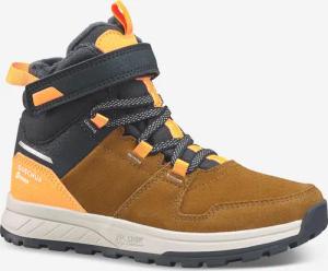 Winterschuhe Kinder Gr. 24–34 Leder Klett warm wasserdicht Winterwandern - SH500