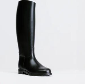 Reitstiefel Synthetik Damen/Herren - 100 schwarz