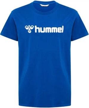 Kinder Handball T-Shirt - Humel GO 2.0 Logo T-Shirt blau