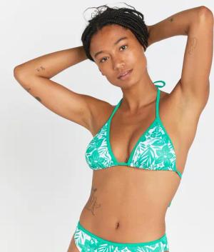 Bikini-Oberteil Damen Triangel - Mae Borneo grün