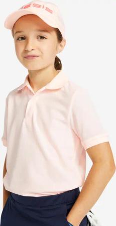 Gebraucht - Golf Poloshirt kurzarm MW500 Kinder rosa - SEHR GUT