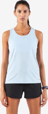 Lauf-Tanktop Damen atmungsaktiv - Run 100 hellblau