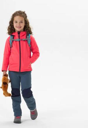 Softshelljacke Bergwandern MH550 Kleinkinder Gr. 92–116 rosa