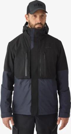 Angeljacke FJ 500 WPF wasserdicht Herren grau/schwarz