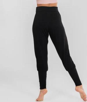 Tanzhose Damen verengter Beinabschluss Modern Dance - schwarz