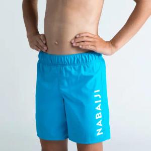 Badehose Schwimmshorts 100 Basic Kinder blau