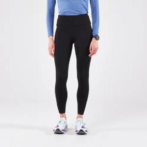 Lauftights lang Damen - Run 100 Warm schwarz