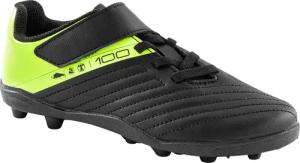 Kinder Fußball Nockenschuhe AG/FG mit Klettverschluss - 100 Easy schwarz/gelb