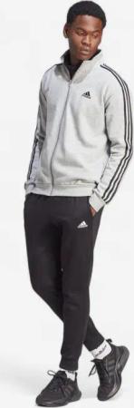 ADIDAS Trainingsanzug Herren weich - grau/schwarz