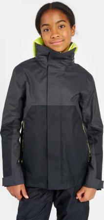 Regenjacke Segeljacke Kinder wasserdicht winddicht - Sailing 300 dunkelgrau