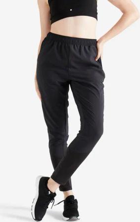 Jogginghose Damen Karottenform - schwarz