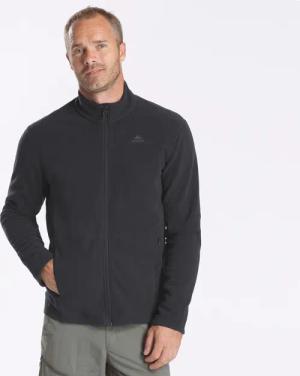 Fleecejacke Herren Bergwandern ‒ MH100 schwarz