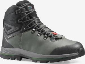 Trekkingschuhe Herren hoch Leder breit wasserdicht Bergwandern - MT100