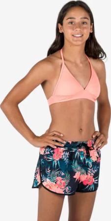 Boardshorts Surfen Mädchen Katy Shiso schwarz