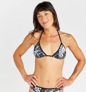 Bikini-Oberteil Triangel Damen - Mae Borneo schwarz