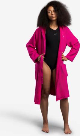 Bademantel Baumwolle Damen rosa