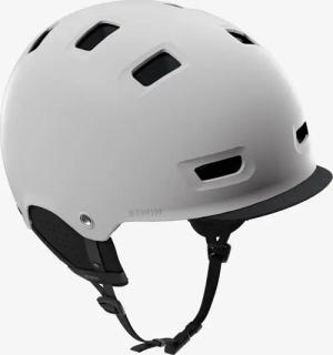 Fahrradhelm City Bowl 500 grau