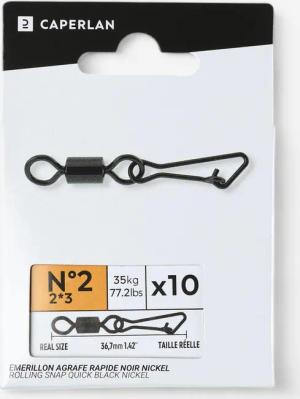 Wirbelkarabiner rapid Black Nickel