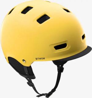 Fahrradhelm City Bowl 500 gelb