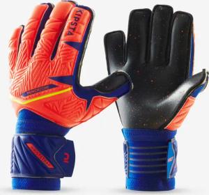 Kinder Fussball Torwarthandschuhe - F500 Viralto Shielder orange/blau