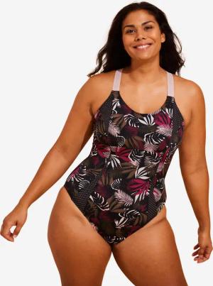 Badeanzug Aquagym Aquabiking Damen - Elea Saf kaki