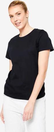 T-shirt Damen - 500 Essentials schwarz