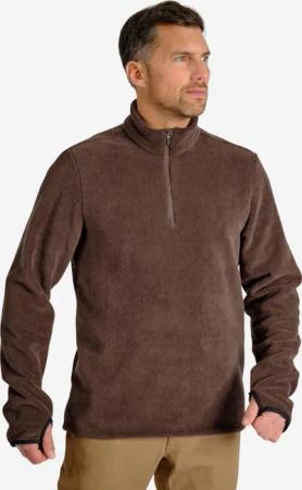 Fleece-Unterziehpullover 500 braun