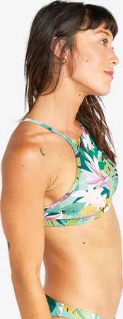 Bikini-Oberteil Bustier Damen - Andrea Tropical grün