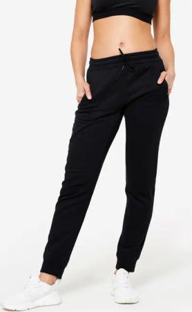 Jogginghose Damen Slim - schwarz