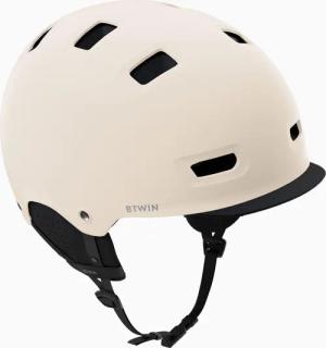 Fahrradhelm City Bowl 500 beige