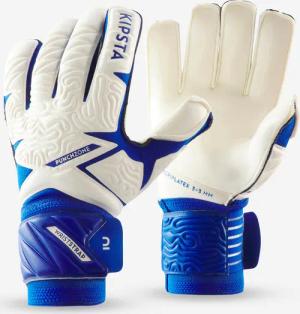 Damen/Herren Fussball Torwarthandschuhe - F500 Viralto weiss/blau