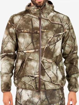 Jagd-Regenjacke Treemetic 500 geräuscharm Camouflage
