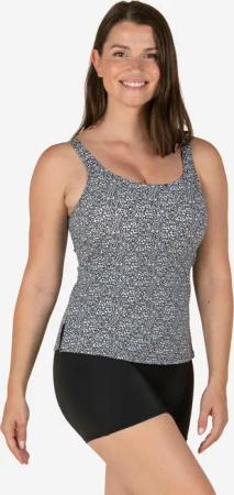 Badeanzug Tankini Shorty Damen - Heva Leo schwarz