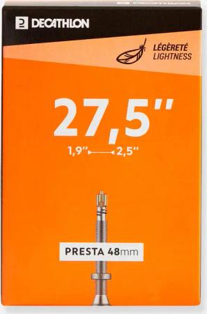 Fahrradschlauch MTB 27.5×1.9-2.5 Presta 48 light