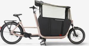 E-Lastenfahrrad Cargo Bike Long John F900E Family taupe