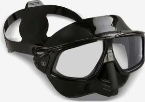 Tauchmaske Freediving Damen/Herren Aqualung Sphera X schwarz