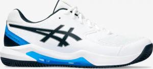 Herren Tennisschuhe Sandplatz - Gel Dedicate 8 weiss/blau