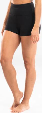 Tanzshorts Modern Dance Damen hoher Taillenbund - schwarz