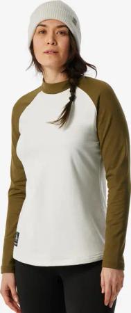 Gebraucht - Skiunterwäsche Funktionsshirt Damen weiter Schnitt - BL500 beige/khaki - GUT