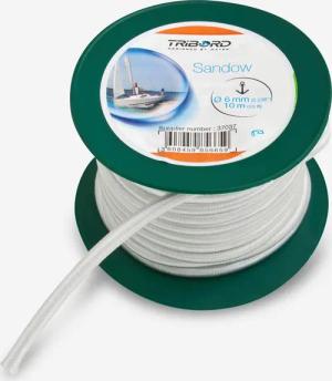 Tauwerk Sandow elastisch Spule 6 mm × 10 m Segeln weiß