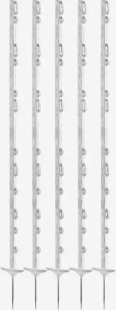 Weidezaunpfähle PVC Titan 160 cm 5er-Set