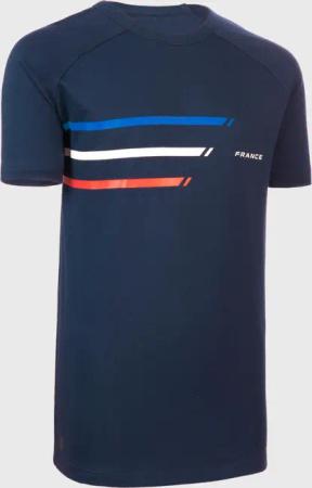 Kinder T-Shirt kurzarm Frankreich - R100 blau